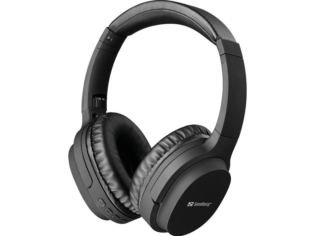 Sandberg 126-37 auricular y casco Auriculares Inalámbrico y alámbrico Diadema Llamadas/Música USB Tipo C Bluetooth Negro