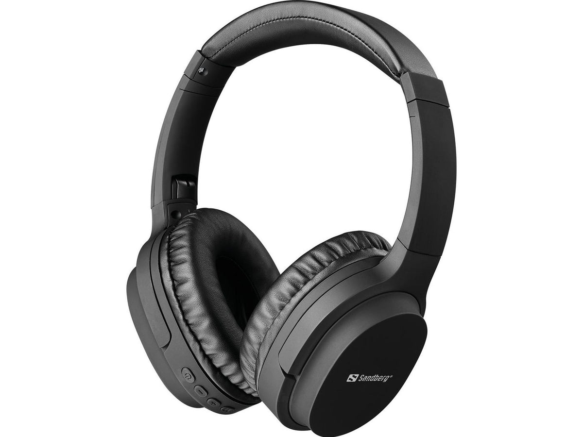 Sandberg 126-37 auricular y casco Auriculares Inalámbrico y alámbrico Diadema Llamadas/Música USB Tipo C Bluetooth Negro