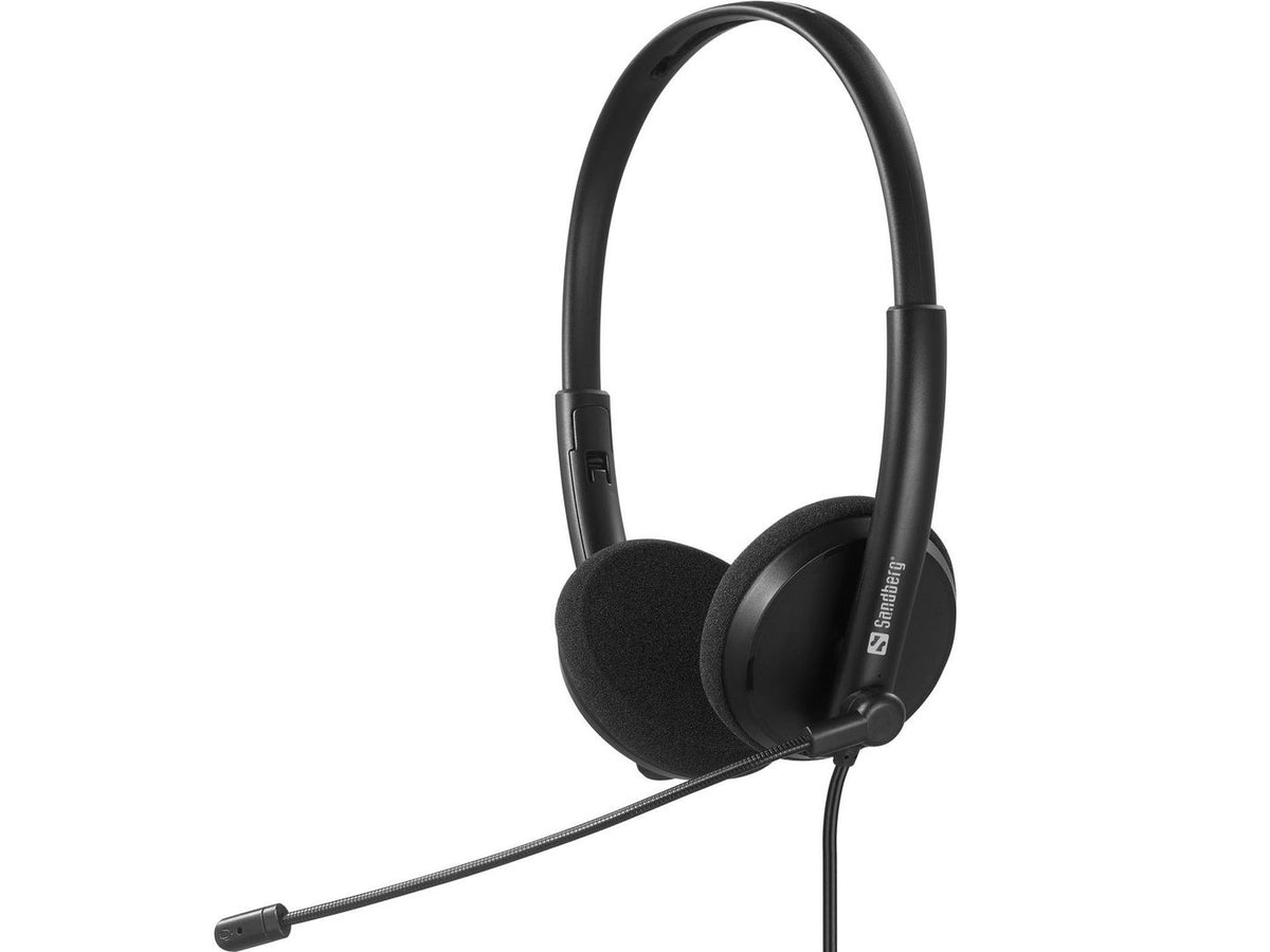 Sandberg 126-46 auricular y casco Auriculares Alámbrico Diadema Oficina/Centro de llamadas USB Tipo C Negro