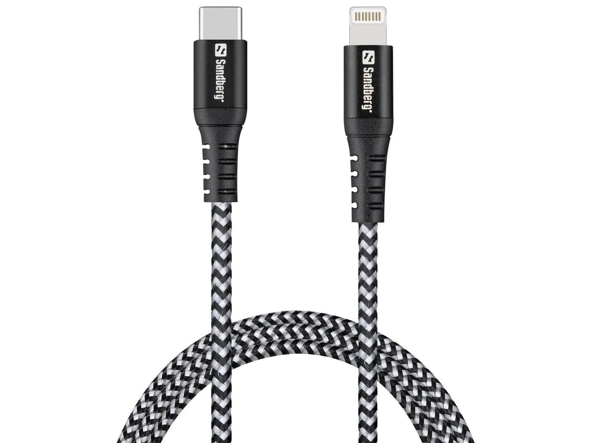 Sandberg 441-55 cable de conector Lightning 0 m Negro, Blanco