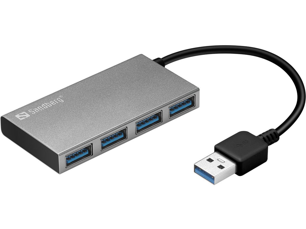 Sandberg 133-88 hub de interfaz USB 3.2 Gen 1 (3.1 Gen 1) Type-A 5000 Mbit/s Blanco