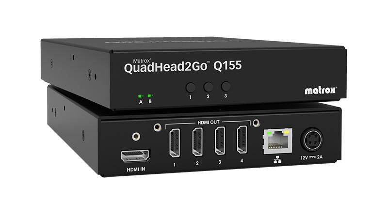 Matrox Q2G-H4K2 procesador de pared de vídeo Negro