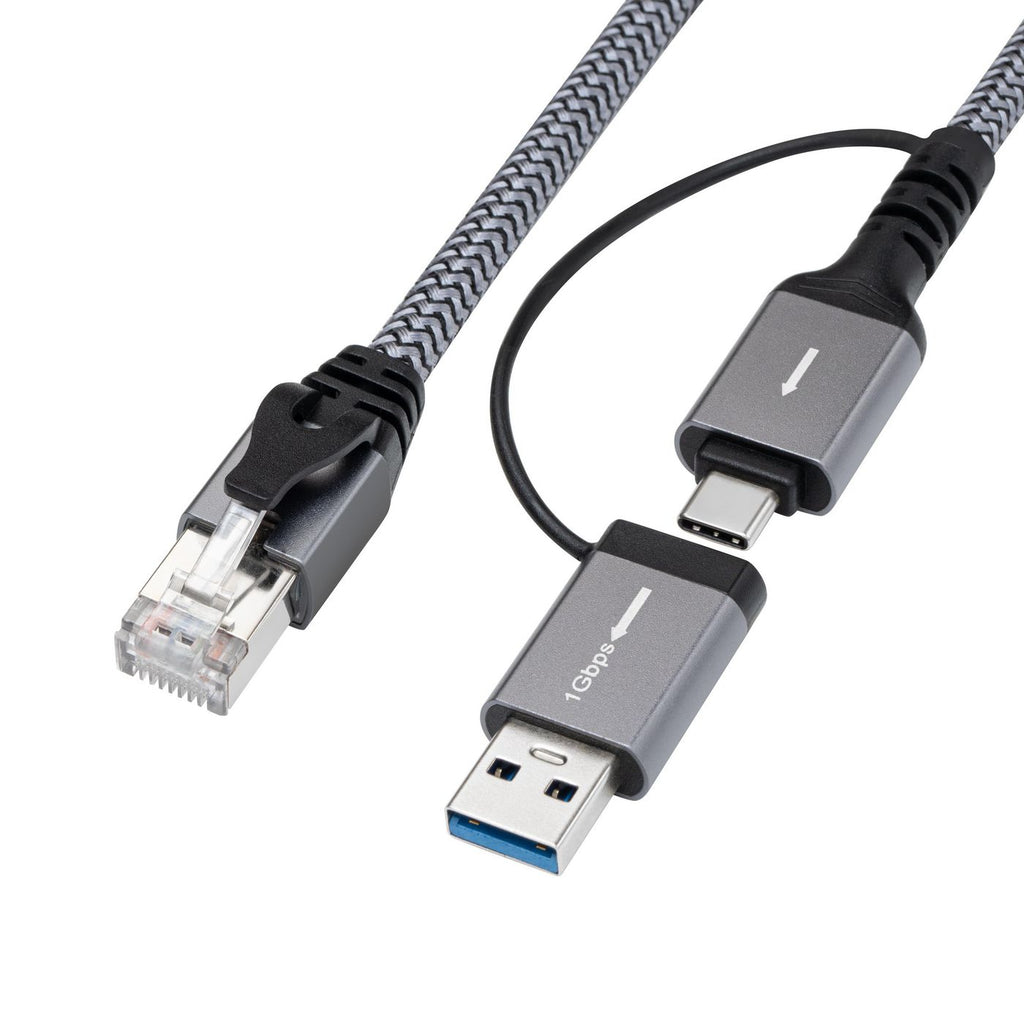 Microconnect MC-RJ45USBC-02 cambiador de género para cable USB C RJ45 Negro