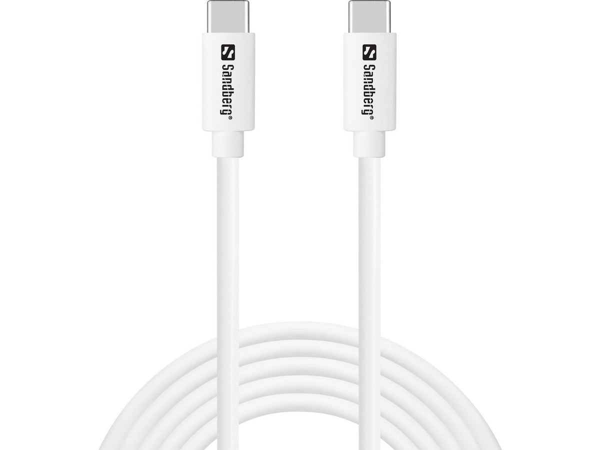 Sandberg 336-53 cable USB USB 2.0 200 m USB C Blanco
