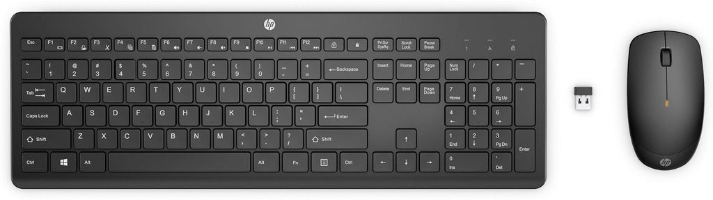 HP 235 Wireless Mouse and Keyboard Combo teclado Ratón incluido Oficina RF inalámbrico Negro