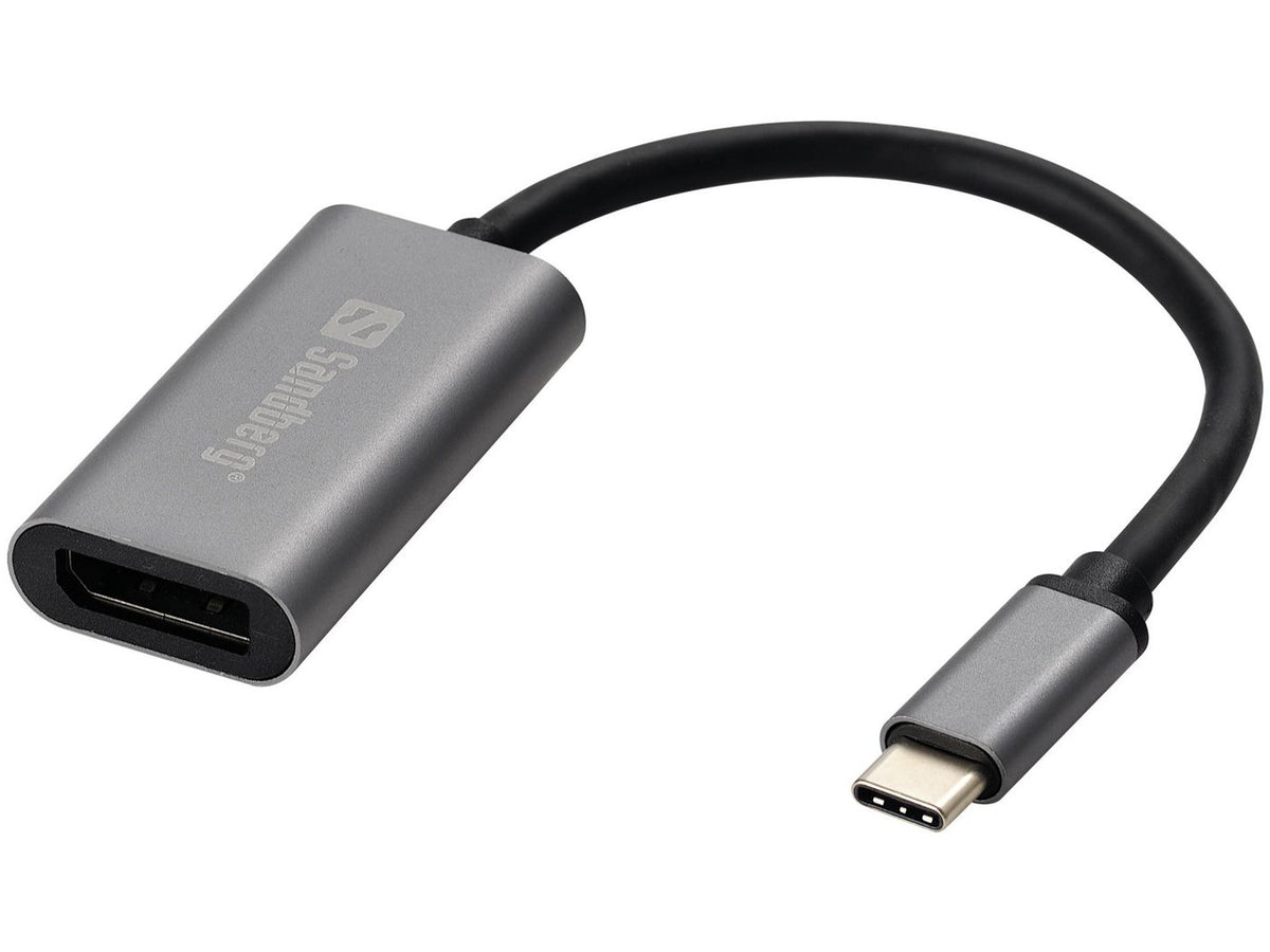 Sandberg 136-19 adaptador de cable de vídeo 0 m USB Tipo C Gris