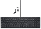 DELL KB525C teclado Oficina USB Checa, Eslovaco Negro