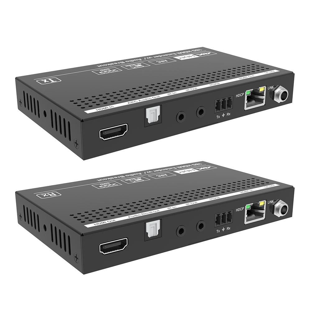Vivolink VLHDMIEXTHDB2.0S extensor audio/video Transmisor y receptor de señales AV Negro