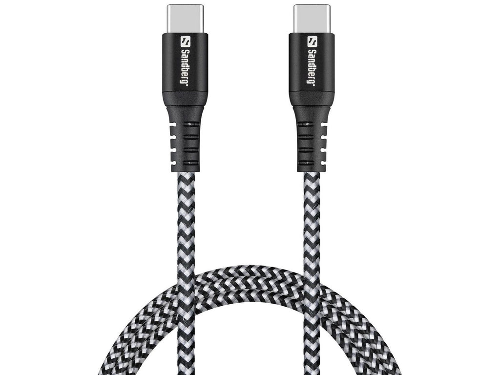 Sandberg 441-38 cable USB USB 2.0 100 m USB C Negro, Gris