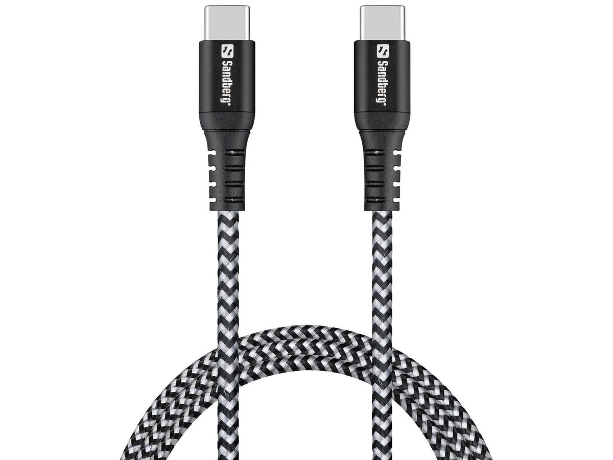 Sandberg 441-38 cable USB USB 2.0 100 m USB C Negro, Gris
