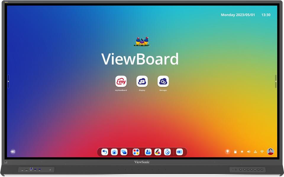 Viewsonic IFP6553 pizarra blanca interactiva 165,1 cm (65") 3840 x 2160 Pixeles Pantalla táctil Negro