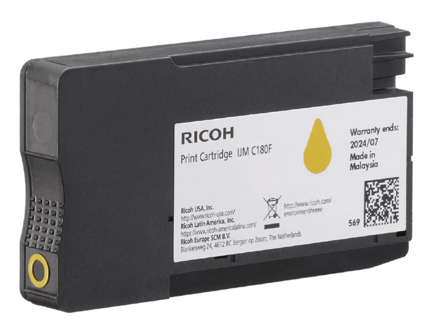 Ricoh 408520 cartucho de tóner 1 pieza(s) Original Amarillo