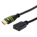 Techly ICOC HDMI-4-EXT002 cable HDMI 0,2 m HDMI tipo A (Estándar) Negro