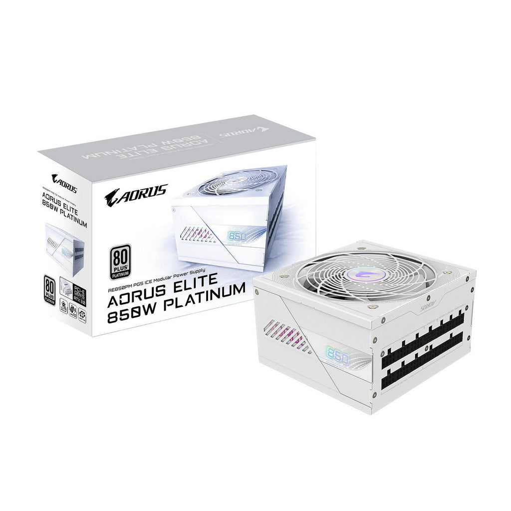 GIGABYTE AORUS ELITE P850W ICE unidad de fuente de alimentación 850 W 20+4 pin ATX ATX Blanco