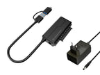 Conceptronic ABBY21B cambiador de género para cable USB Type-A SATA 22-pin Negro