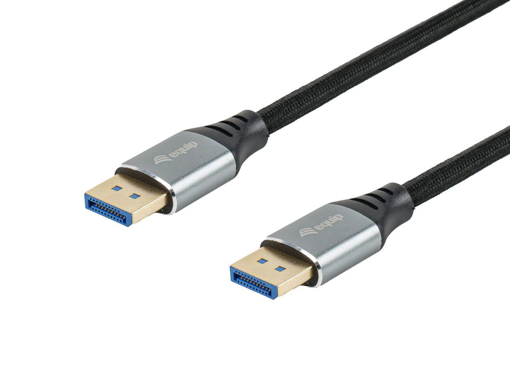 Equip 119282 cable DisplayPort 2 m Plata, Negro