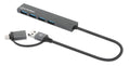 Manhattan 181006 base para portátil y replicador de puertos USB 3.2 Gen 1 (3.1 Gen 1) Type-A Gris