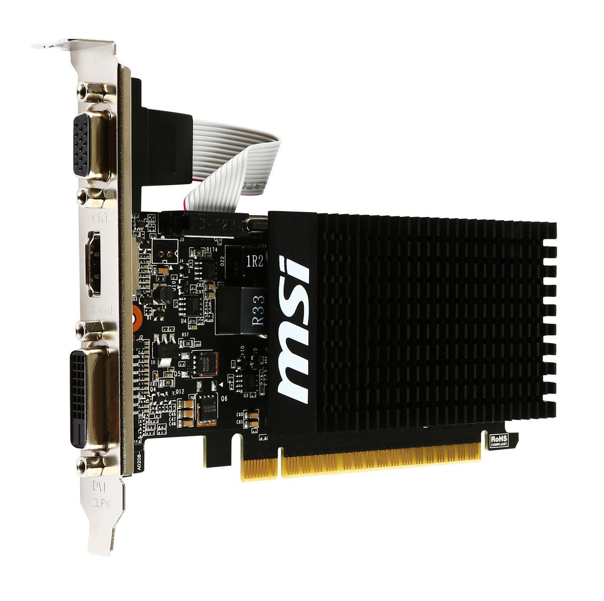 MSI GT 710 2GD3H LP tarjeta gráfica NVIDIA GeForce GT 710 2 GB GDDR3