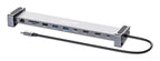 Manhattan 190398 base para portátil y replicador de puertos Alámbrico USB 3.2 Gen 1 (3.1 Gen 1) Type-C Gris