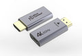 Microconnect HDMIUSB3.2A adaptador de cable de vídeo HDMI tipo A (Estándar) Negro, Plata