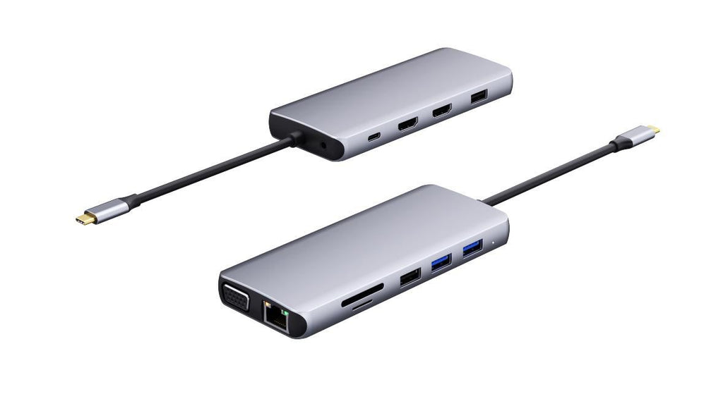 eSTUFF ES623009 hub de interfaz Gris