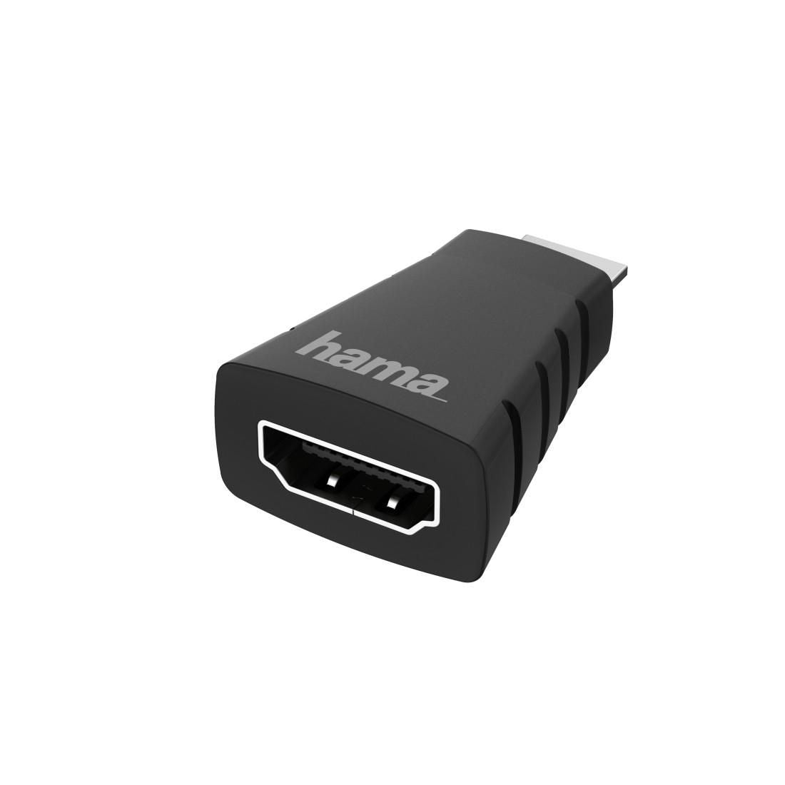 Hama 00200347 cambiador de género para cable HDMI Type C (Mini) HDMI Negro