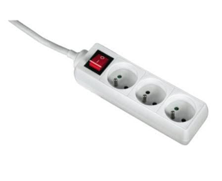 Hama 44223701 base múltiple 1,5 m 3 salidas AC Interior Blanco