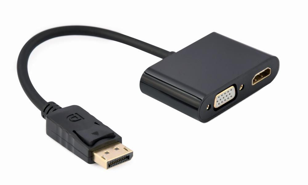 Gembird Displayport Cable 0.1 M Black A-DPM-HDMIFVGAF-01