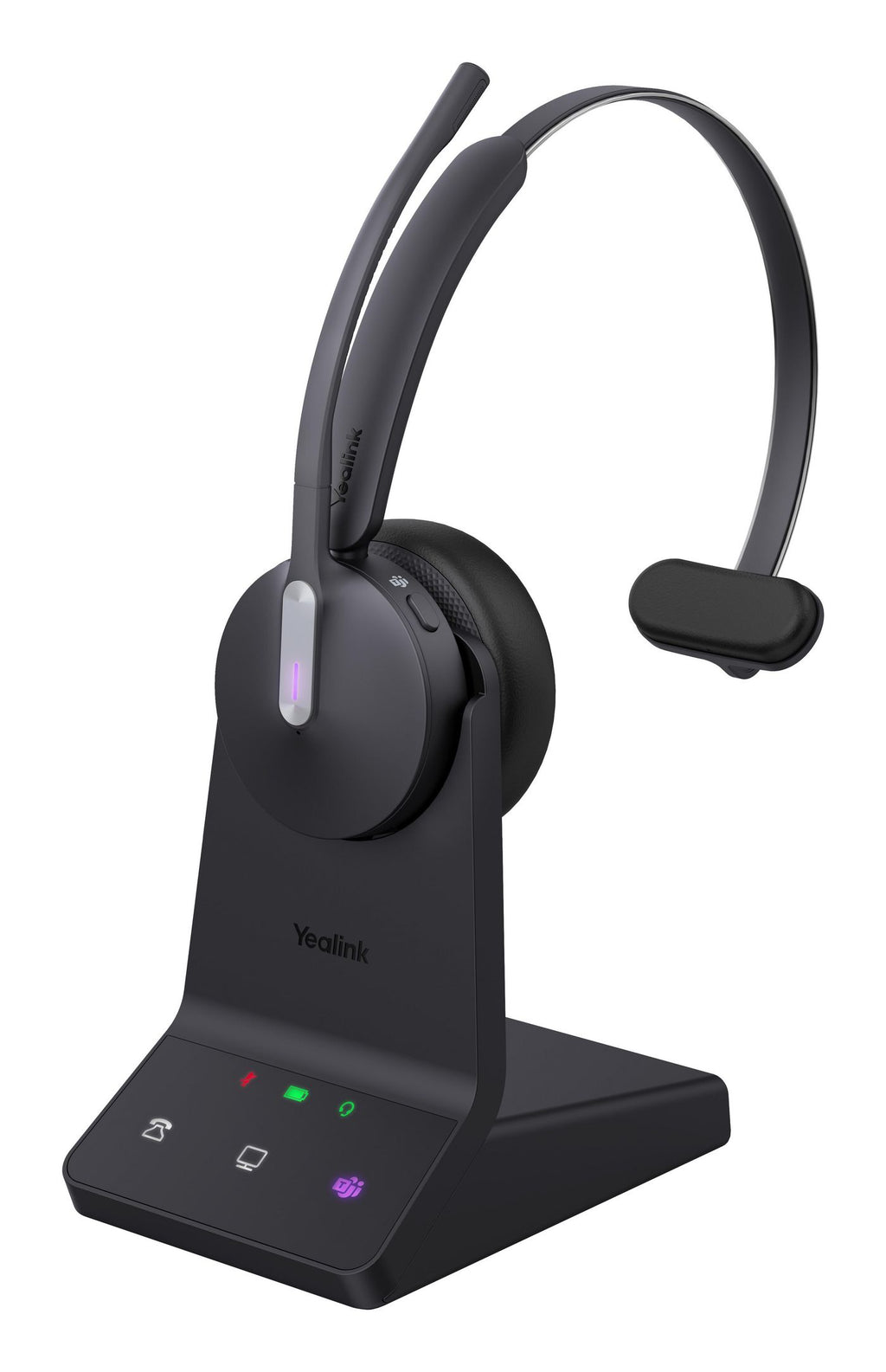 Yealink WH64 Mono Teams Headset Auriculares Inalámbrico Diadema Oficina/Centro de llamadas USB Tipo C Bluetooth Negro