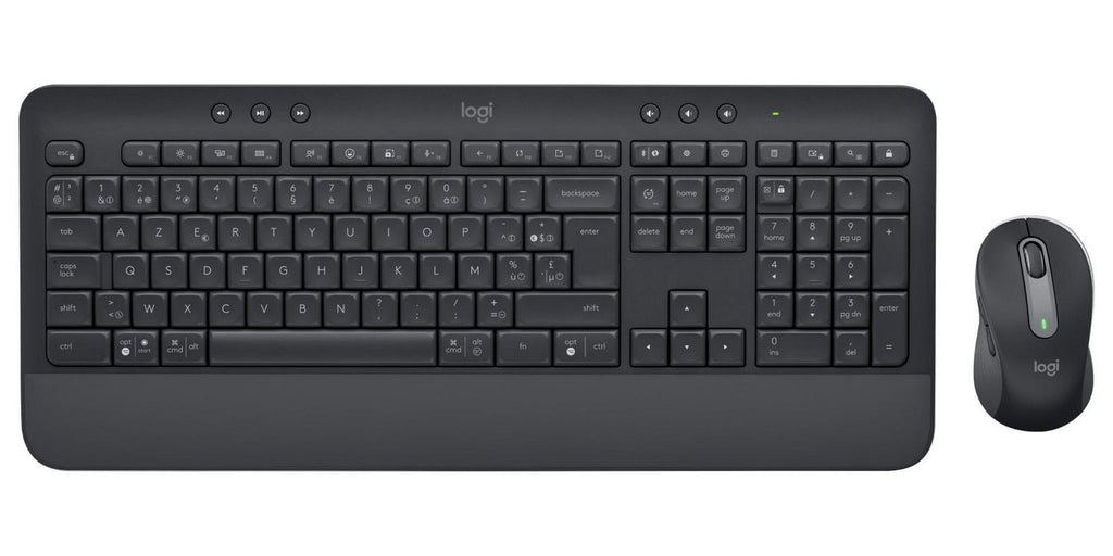 Logitech Signature MK650 Combo for Business teclado Ratón incluido Oficina Bluetooth AZERTY Belga Grafito