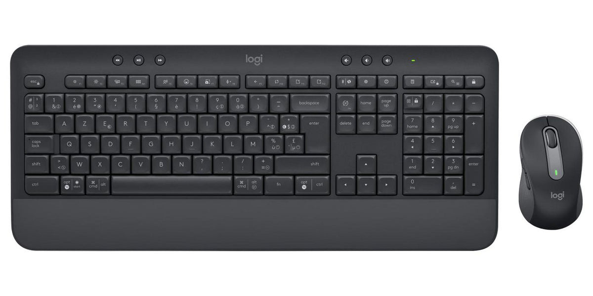 Logitech Signature MK650 Combo for Business teclado Ratón incluido Oficina Bluetooth AZERTY Belga Grafito