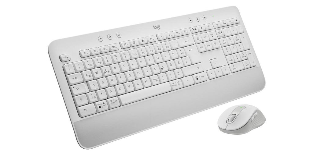 Logitech Signature MK650 Combo for Business teclado Ratón incluido Oficina Bluetooth QWERTZ Alemán Blanco