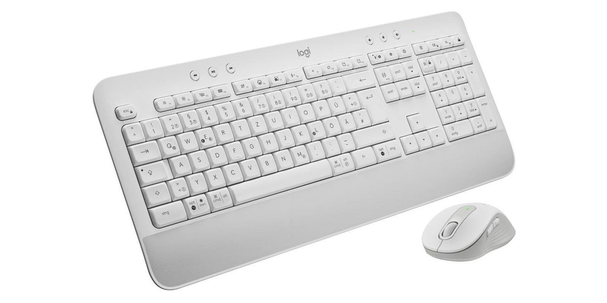 Logitech Signature MK650 Combo for Business teclado Ratón incluido Oficina Bluetooth QWERTZ Alemán Blanco