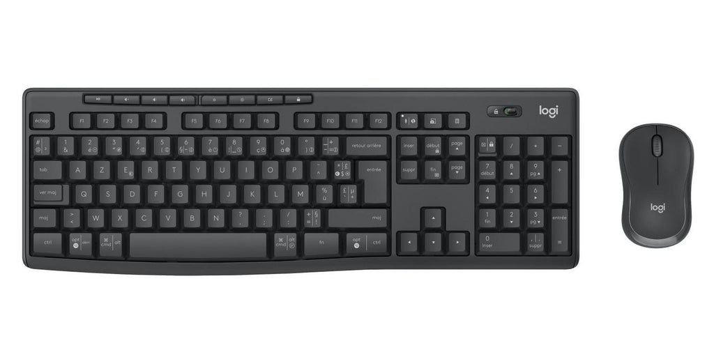 Logitech MK370 Combo for Business teclado Ratón incluido Oficina Bluetooth AZERTY Francés Grafito