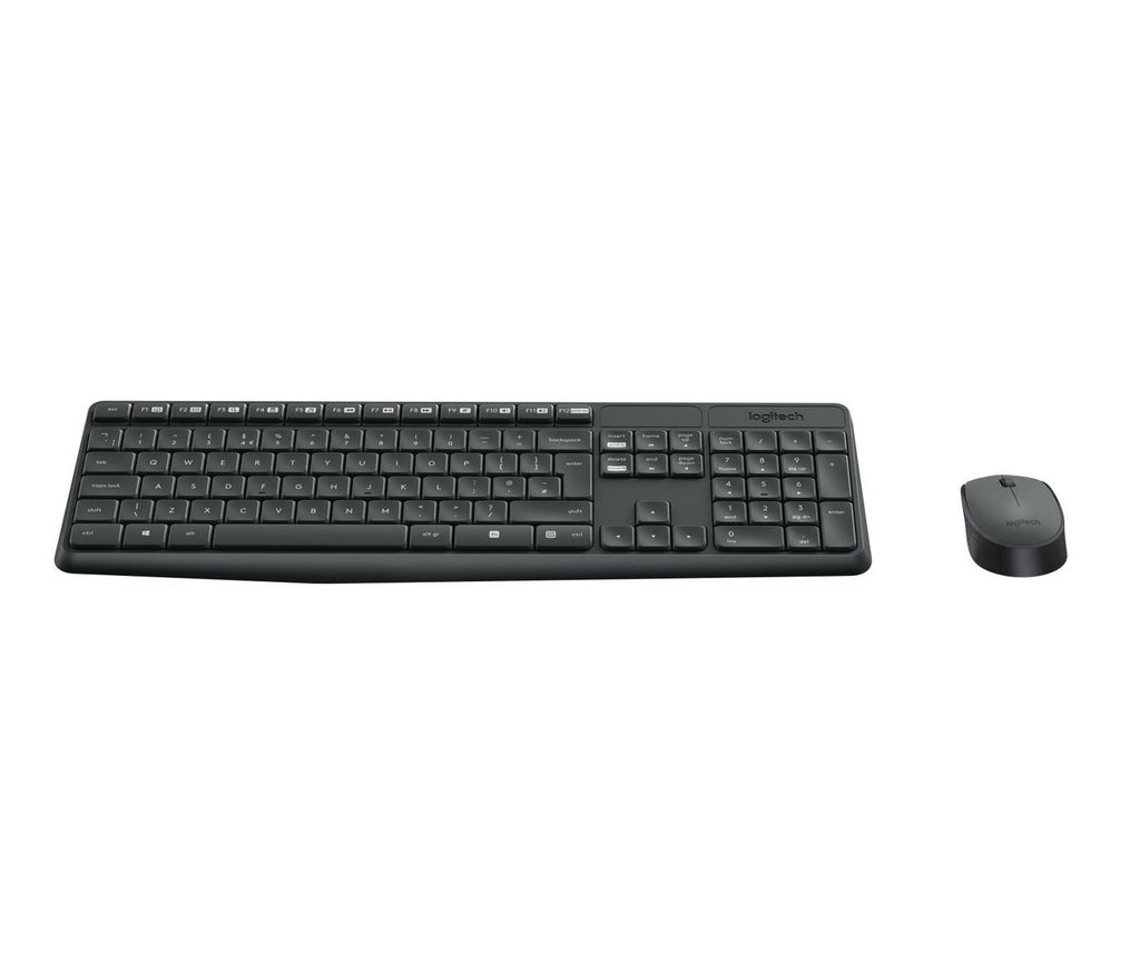Logitech MK235 teclado Ratón incluido Universal RF inalámbrico AZERTY Francés Gris