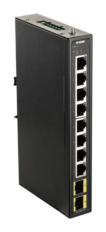 D-Link DIS-100G-10S switch No administrado Gigabit Ethernet (10/100/1000) Carril DIN Negro
