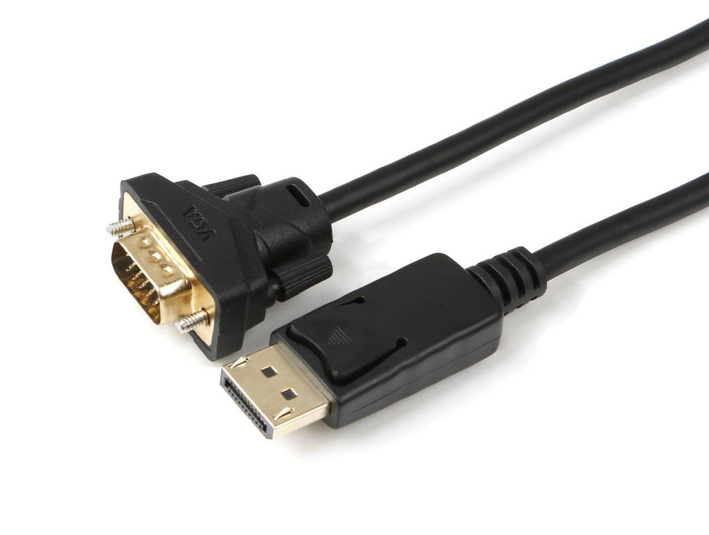 Microconnect DP-VGA-MM-300 adaptador de cable de vídeo 3 m DisplayPort VGA (D-Sub) Negro