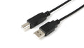 Microconnect USBAB05B cable USB USB 2.0 0,5 m USB A USB B Negro