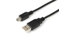 Microconnect USBAMB510 cable USB USB 2.0 10 m USB A Mini-USB B Negro
