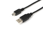 Microconnect USBAMB510 cable USB USB 2.0 10 m USB A Mini-USB B Negro