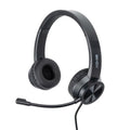 Lindy 20439 auricular y casco Auriculares Alámbrico Diadema Oficina/Centro de llamadas USB Tipo C Negro