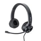 Lindy 20439 auricular y casco Auriculares Alámbrico Diadema Oficina/Centro de llamadas USB Tipo C Negro