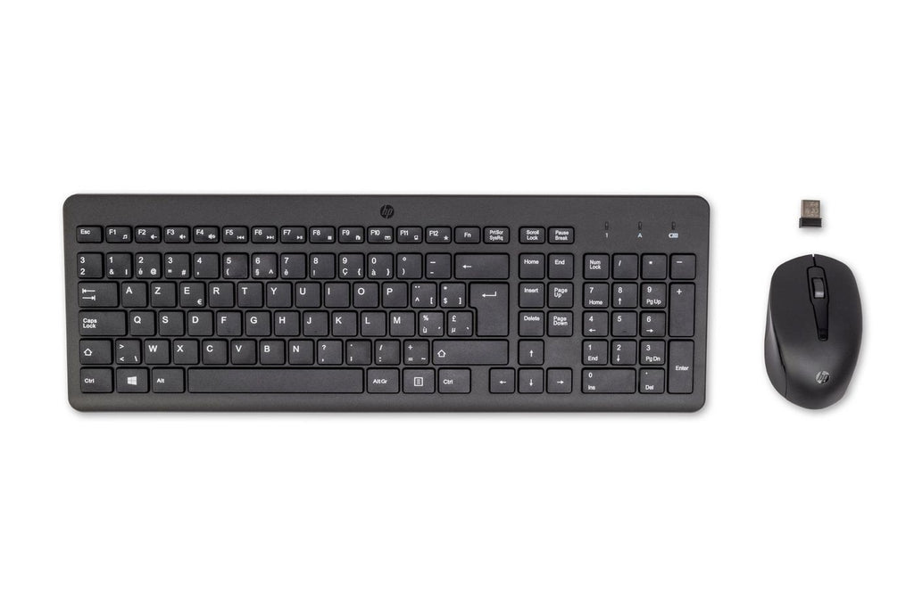 HP 330 Wireless Mouse and Keyboard Combination teclado Ratón incluido Universal RF inalámbrico AZERTY Belga Negro