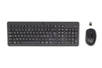 HP 330 Wireless Mouse and Keyboard Combination teclado Ratón incluido Universal RF inalámbrico AZERTY Belga Negro