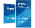 iiyama LH5581UHSG-1AG pantalla de señalización Pantalla plana para señalización digital 138,7 cm (54.6") Wifi 500 cd / m² 4K Ultra HD Blanco Procesador incorporado Android 24/7