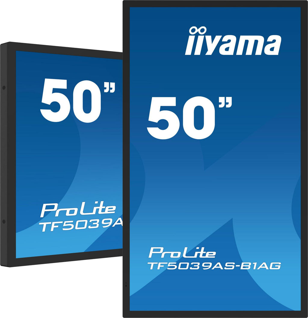 iiyama TF5039AS-B1AG pantalla para PC 125,7 cm (49.5") 3840 x 2160 Pixeles 4K Ultra HD LED Pantalla táctil Negro