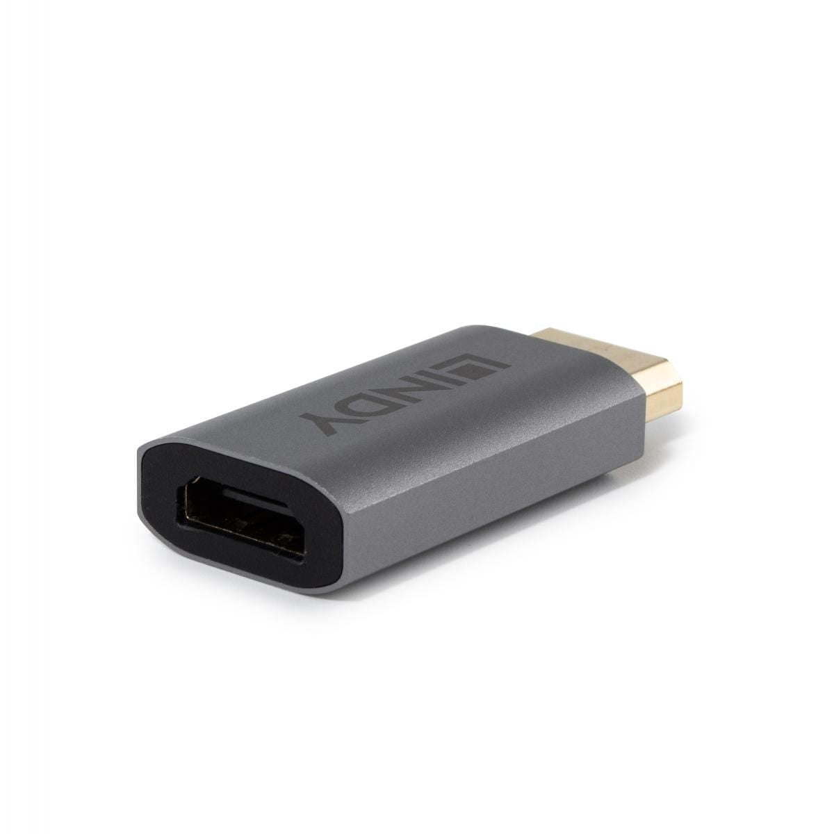 Lindy 41095 cambiador de género para cable DisplayPort HDMI Type A Gris