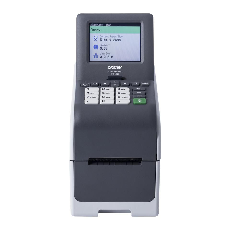 Brother TD-2350DSA203 impresora de etiquetas Térmica directa 203 x 203 DPI 152 mm/s Inalámbrico y alámbrico Ethernet Wifi Bluetooth