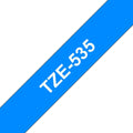 Brother TZE-535 cinta para impresora de etiquetas Blanco sobre azul