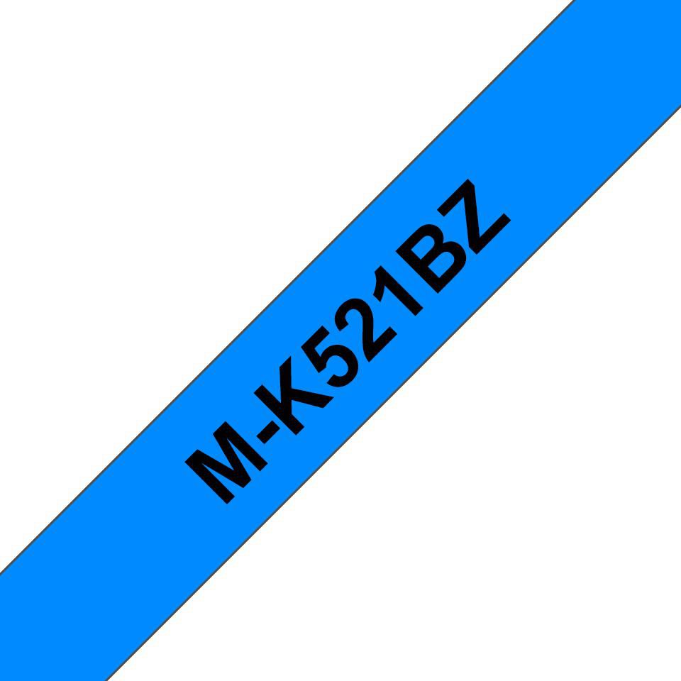 Brother M-K521B cinta para impresora de etiquetas Negro sobre azul